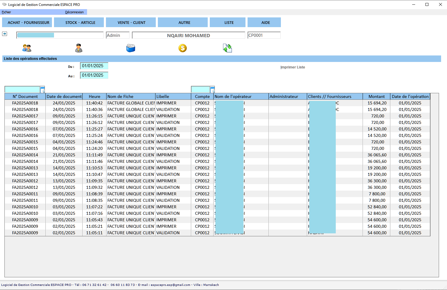 📦 ESPACE PRO – Logiciel de Gestion Commerciale & Facturation (Version Locale) | Achats, Ventes, Stocks & Comptoir