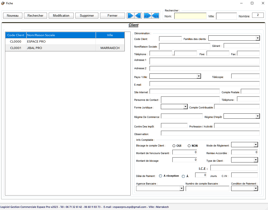 🚚 ESPACE PRO TRANSPORT – Logiciel de Gestion et de Facturation des Transports (Version Locale)